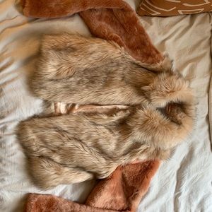 ASOS pink fur coat new with tags